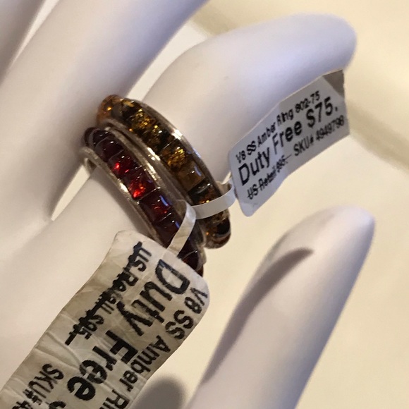 NWT Two AMBER RINGS  size 7 - Picture 6 of 8